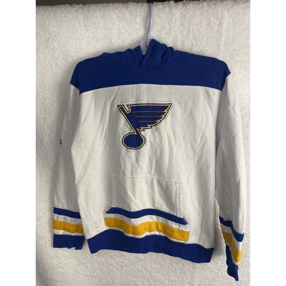 Majestic St. Louis Blues Youth Hoodie Size Large